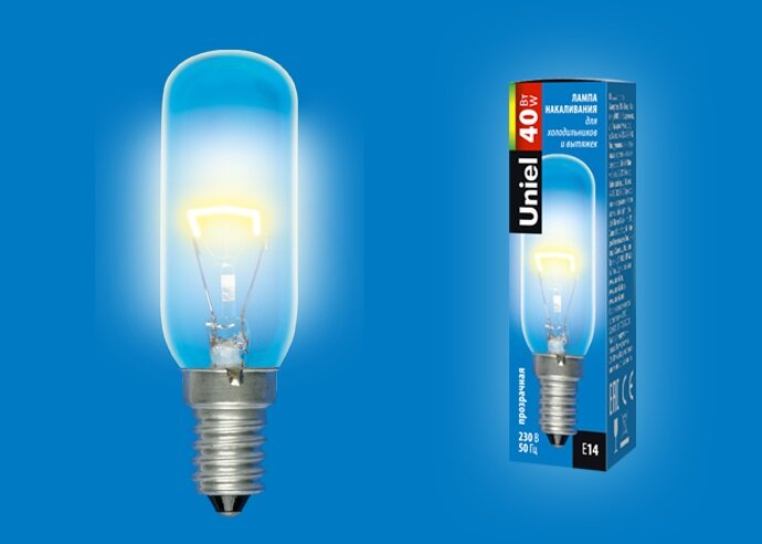 Лампа накаливания Uniel (20 шт.) E14 40W прозрачная IL-F25-CL-40/E14