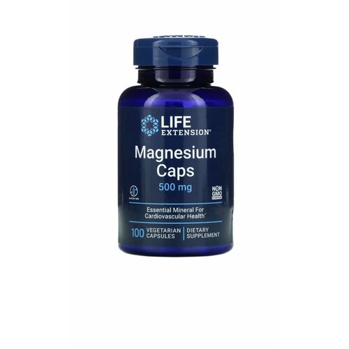 Магний в Капсулах LIFE EXTENSION Magnesium Caps 500 mg 100 капсул