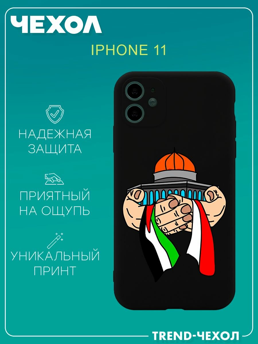 Чехол для телефона Apple iPhone 11 c принтом флаг Палестины свободу Палестине