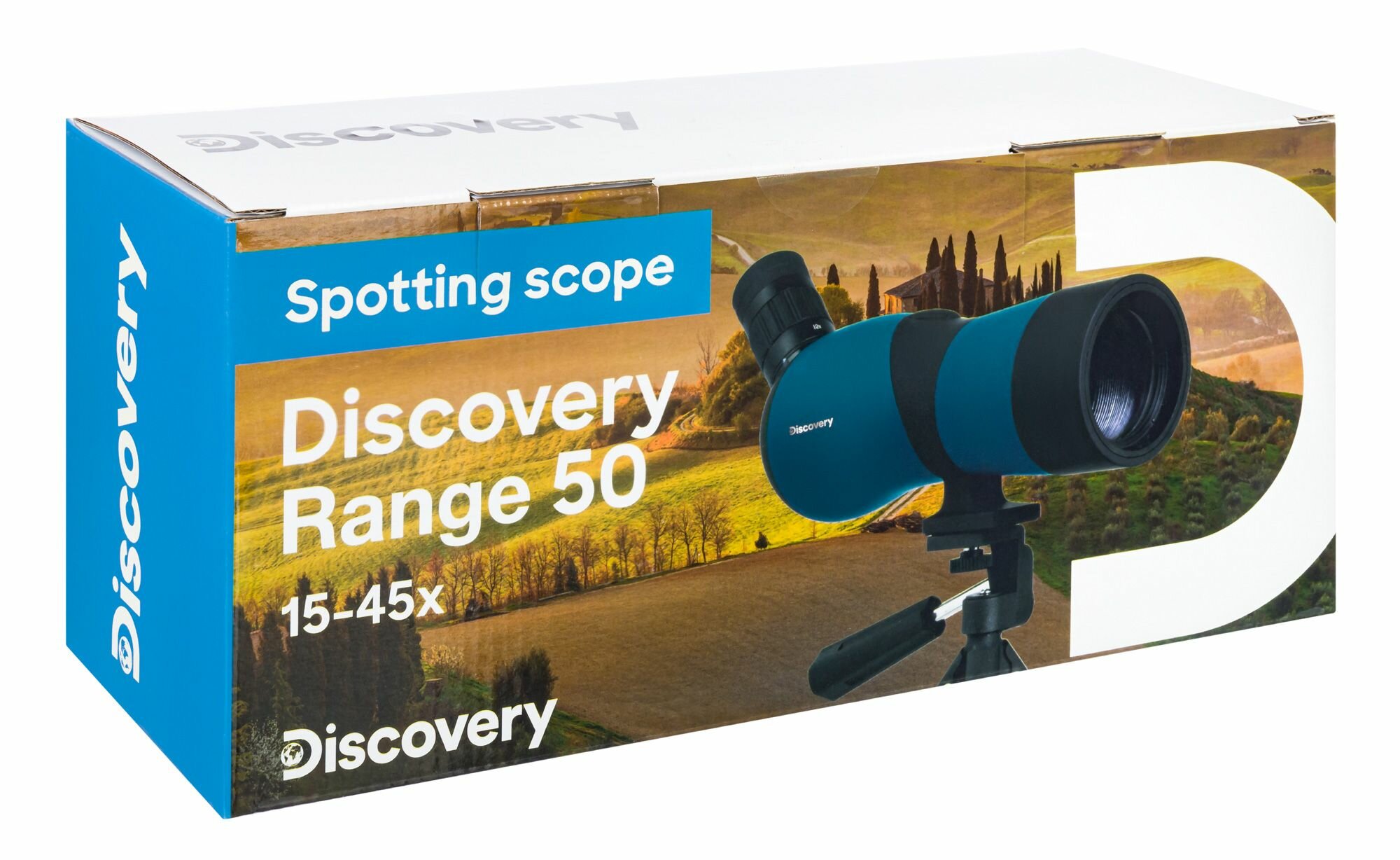 Зрительная труба Discovery Range 50 рефрактор d50 45x синий/черный - фото №14