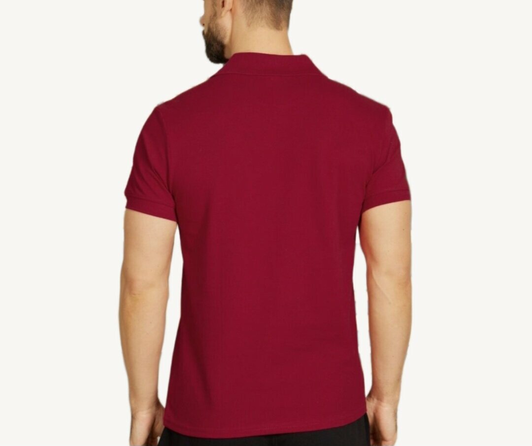 Поло, размер 52, бордовый — фото 1