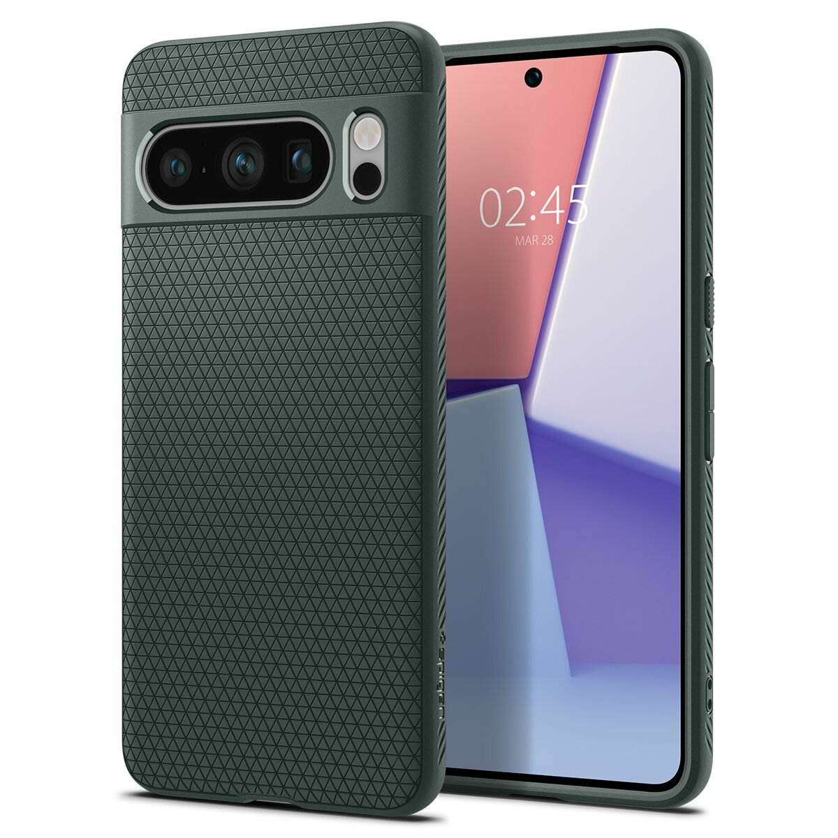 Чехол Spigen на Google Pixel 8 Pro / Гугл Пиксель 8 Про, Liquid Air (ACS06313), противоударный, бортики для защиты камеры и дисплея