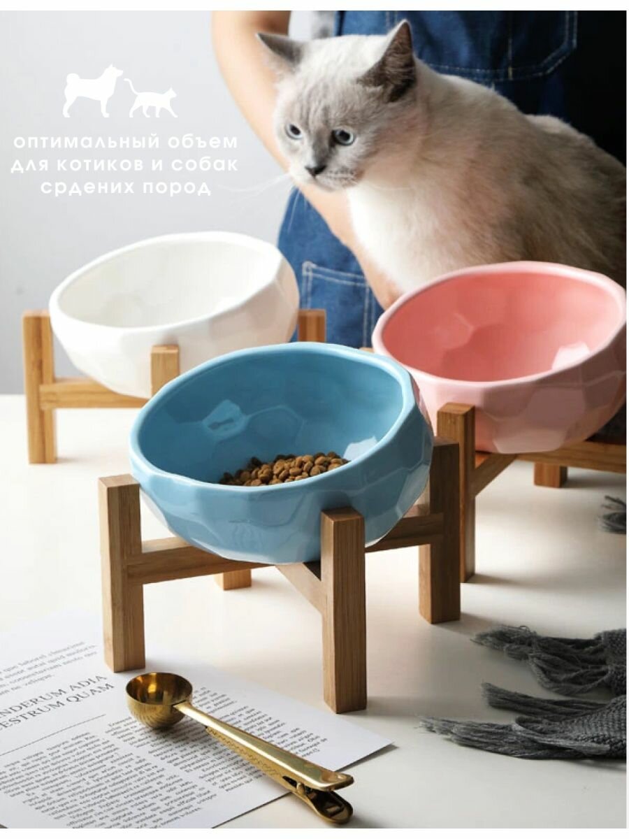 Миска для кошки миска для собак керамика - фотография № 4