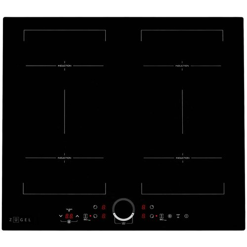 Индукционная варочная панель ZUGEL ZIH606, черный
