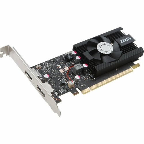 Видеокарта MSI PCI-E GT 1030 2GD4 LP OC nVidia GeForce GT 1030 2048Mb 64bit DDR4 11892100HDMIx1DPx1HDCP Ret low profile 1131500₽