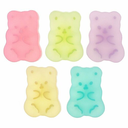 Набор ластиков MESHU Candy Bear 5 штук ПВХ 20159мм 464₽