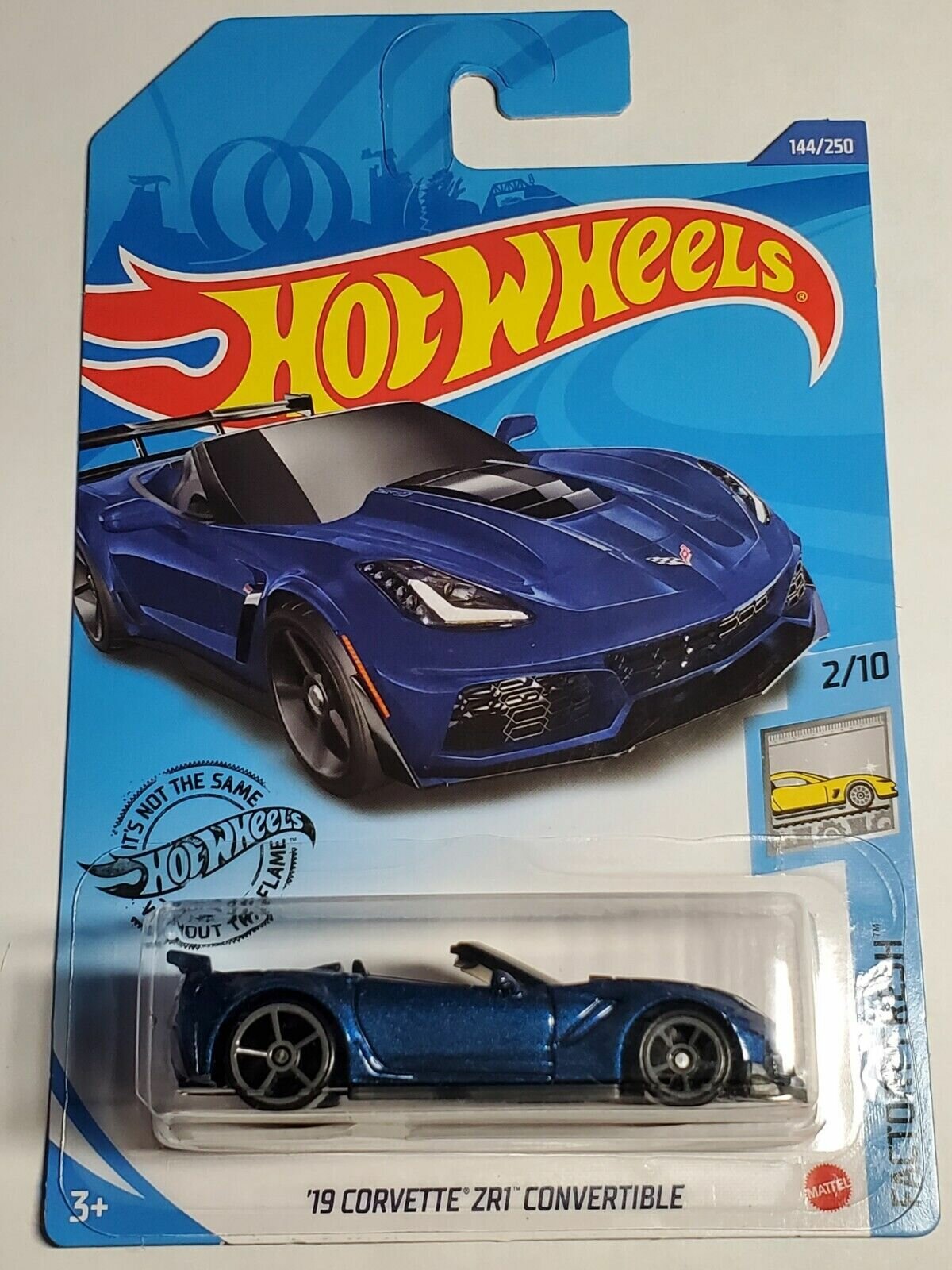 Машинка детская Hot Wheels коллекционная 19 CORVETTE ZR1 CONVERTIBLE (set 2020 USA)