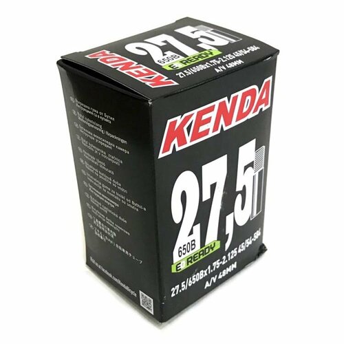 KENDA Велокамера Kenda 27.5x2.00-2.35, a/v-48 мм велокамера kenda 16x1 75 2 125 a v