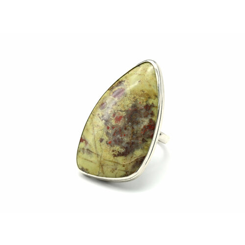 Кольцо Радуга Камня, яшма, размер 18, желтый кольцо радуга камня яшма размер 18 5 желтый