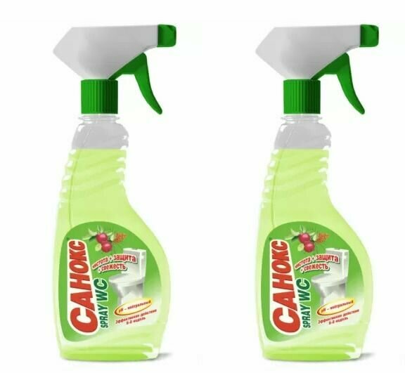 Санокс Чистящее средство для унитаза Spray WC, 500 мл, 2 шт