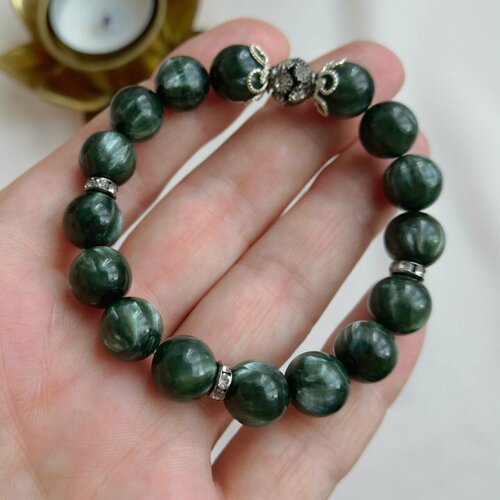 фото Браслет, серафинит камни елены