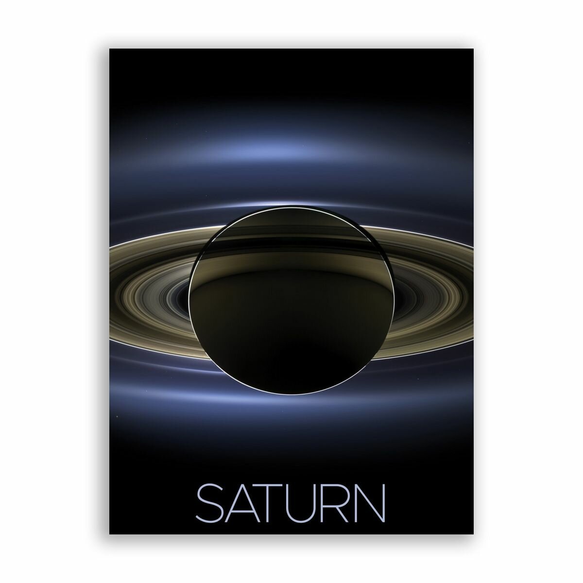 Постер плакат на бумаге / NASA (Коллекция Постеров) - Saturn / Сатурн / Размер 80 x 106 см