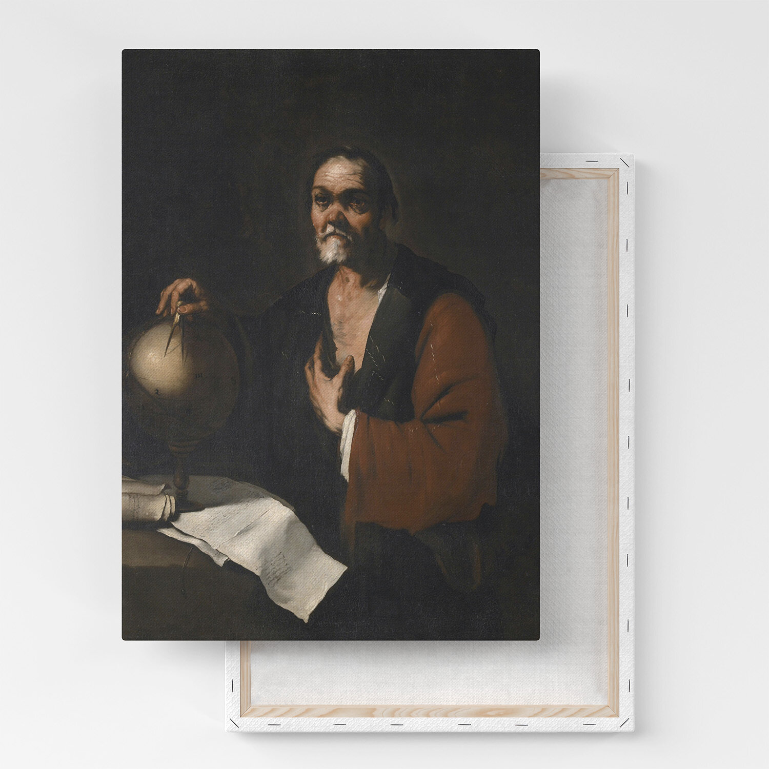 Картина на холсте, репродукция / Лука Джордано - Heraclitus / Размер 60 x 80 см