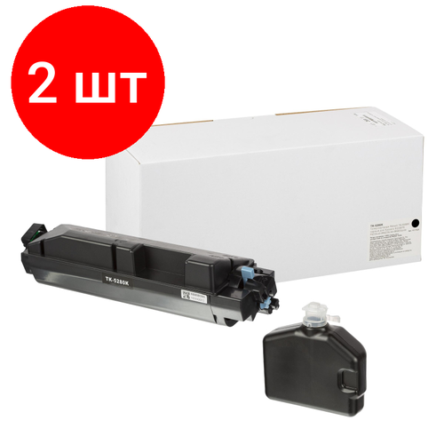 Комплект 2 штук, Тонер-картридж Retech TK-5280K чер. для Kyocera P6235/6635 картридж printlight tk 5280k для kyocera