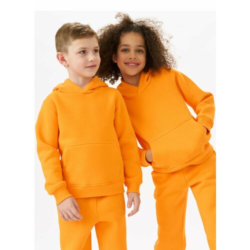 фото Худи uzcotton, размер 158, оранжевый