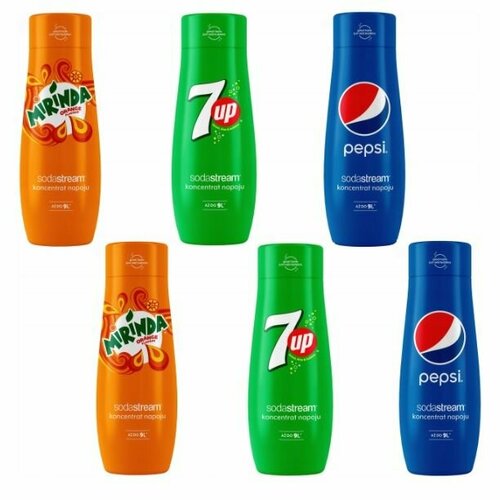 Сироп-концентрат SodaStream Pepsi+7up+Mirinda 440 мл 6 шт