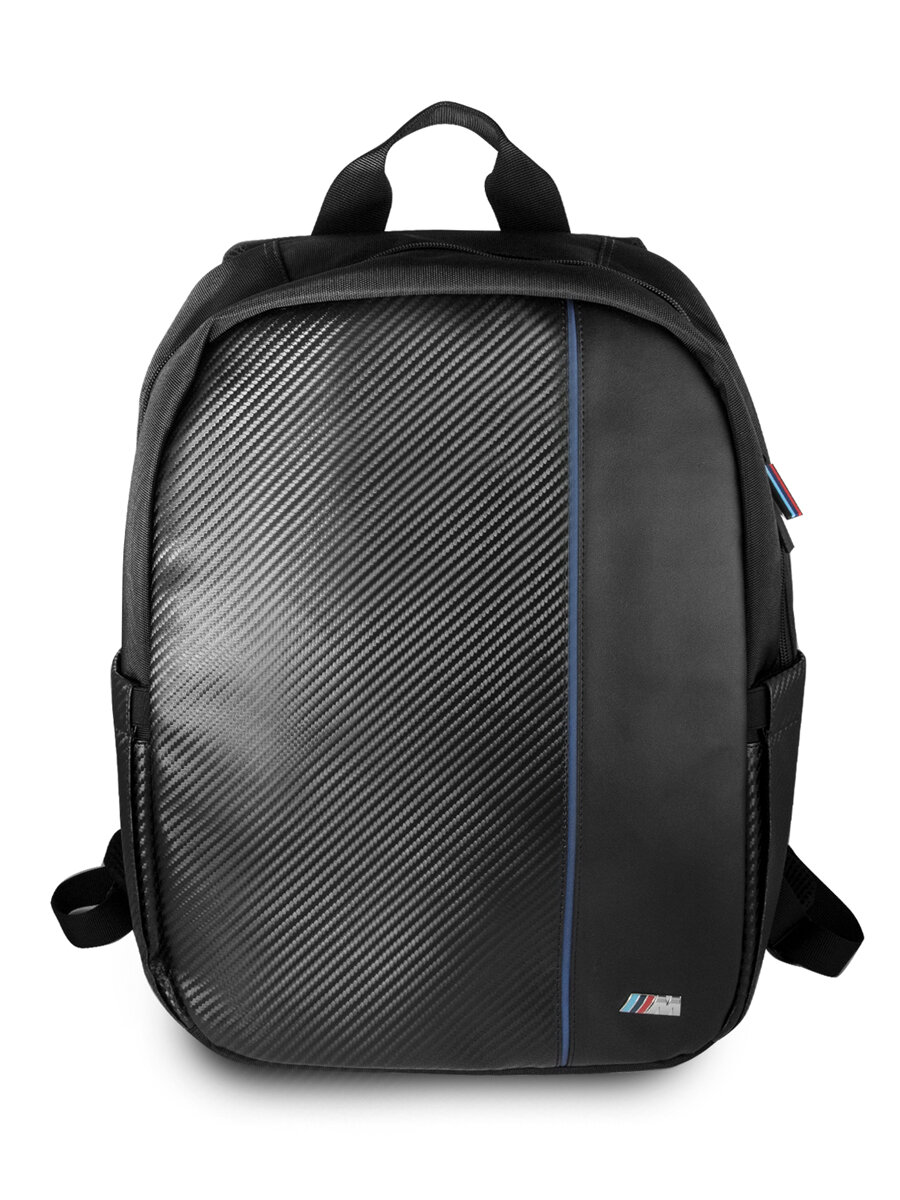 Рюкзак BMW M Collection Computer Backpack Compact для ноутбуков 15", цвет Карбон/Синий (BMBPCO15CAPNBK)