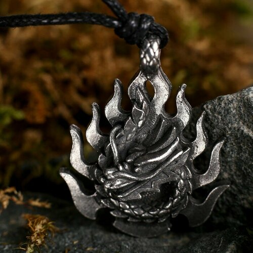 Амулет-брелок тотем Огненный дракон 43 металлический 1шт 523₽