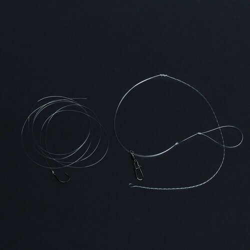 фото Оснастка фидерная x-feeder несимметричная петля, 0.35 мм, карабин №6, крючок №8, 100 г 9735190