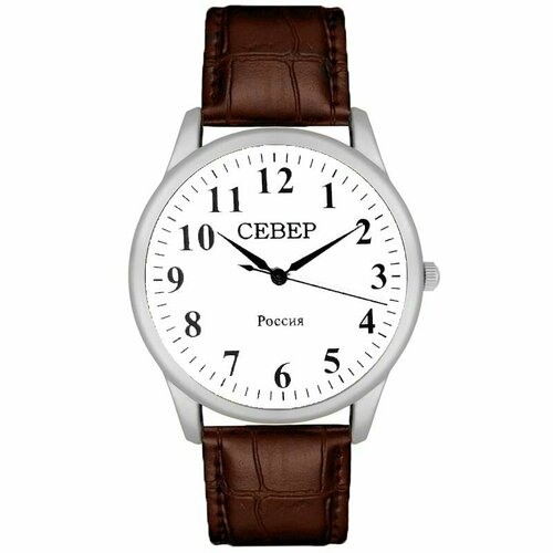 фото Наручные часы север, коричневый, серебряный