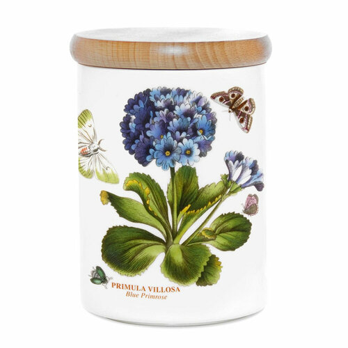 Фаянсовая банка для хранения герметичная с деревянной крышкой Примула 14 см белыйдекор серия Botanic Garden Portmeirion PRT-BGHK48130 6100₽