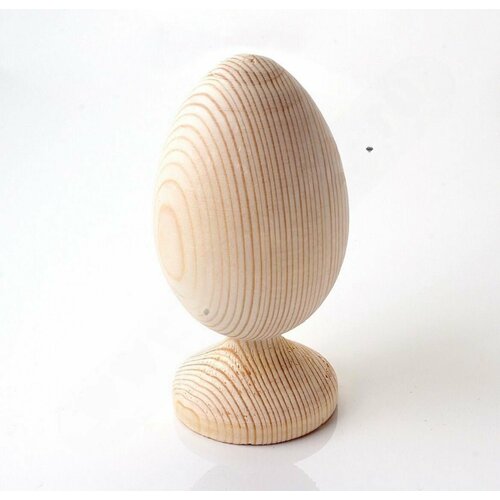 Яйцо деревянное на подставке заготовка 8,5 см (10 шт) заготовка для поделки яйцо пасхальное деревянное 10 штук