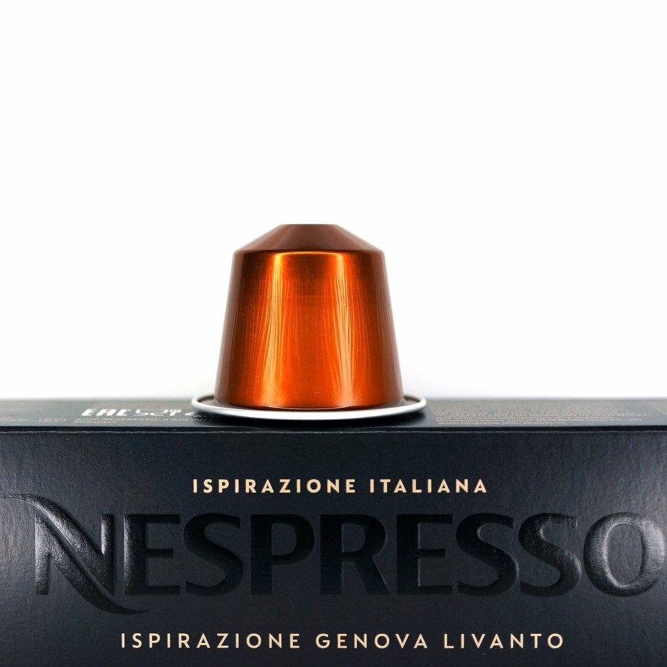 Оригинальные капсулы кофе Nespresso Genova Livanto (Генуя) эспрессо , 1уп. 10 капсул, для кофемашин системы Original.