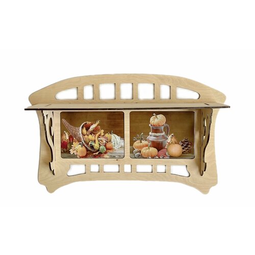 Полка в антикварном стиле / декор на стену / дизайнерская мебель/ в стиле прованс / из дерева / Полка деревянная /