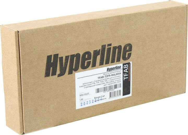 Вентиляторный модуль Hyperline TFAB-T2FR черный 1 шт. - фото №14