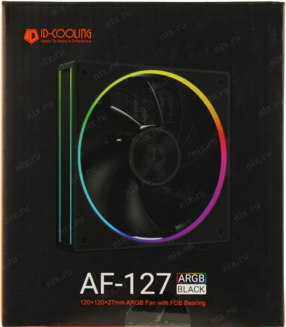 Вентилятор для корпуса ID-Cooling 120x120x27mm, 500-2000rpm, 78CFM, 29.9dBA, 4-pin PWM BOX - фото №6