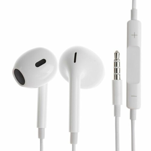 Наушники BYZ S4 проводные вкладыши микрофон белые 913₽