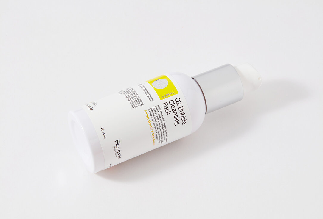 SKINDOM Пенка очищающая с кислородом для лица / O2 BUBLLE CLEANSING PACK 120 мл - фото №4