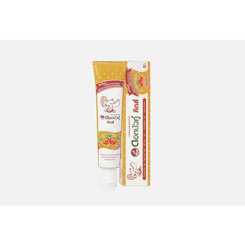 Детская зубная паста Twin Lotus, Orange flavor Dok Bua Ku 35мл детская зубная паста twin lotus strawberry flavor dok bua ku 35 г