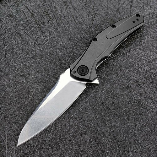 фото Нож складной карманный mirco bareknuckle 7777, рукоять серебристый алюминий