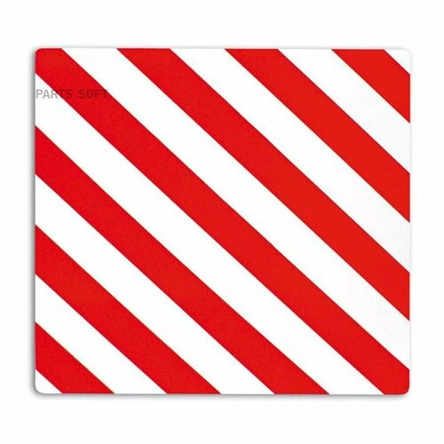 HICO TWY056 TWY056_табличка негабаритный груз! без освещения 50х50 семь диагональн. красн. полос\