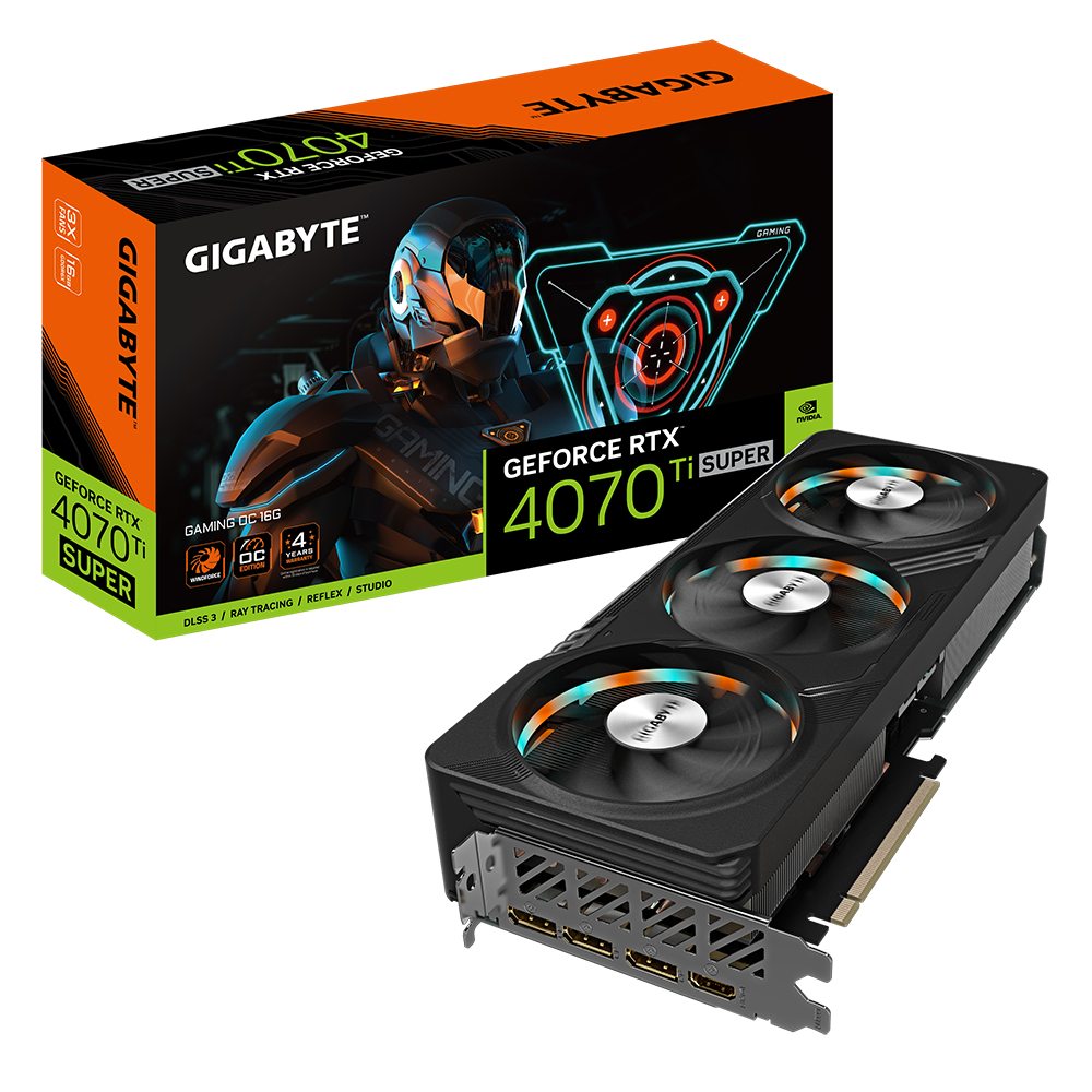 Видеокарта Gigabyte RTX4070Ti SUPER GAMING OC 16GB