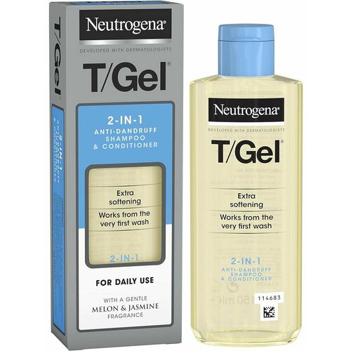 Neutrogena, T/Gel Шампунь + кондиционер для лечения псориаза, зуда и перхоти,150 мл napura s6 active трихологический шампунь против перхоти для раздраженной кожи 200 мл