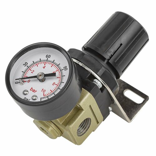 ar2000 02 g1 4 pressure regulator mini air ar2000 02 relief control compressor regulator treatment units valve gauge fitting Регулятор давления воздуха 1/4'(0-10bar, раб. температура 5-60гр) FORCEKRAFT FK-AR2000-02