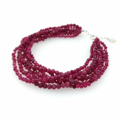 Браслет, размер 17 см, красный