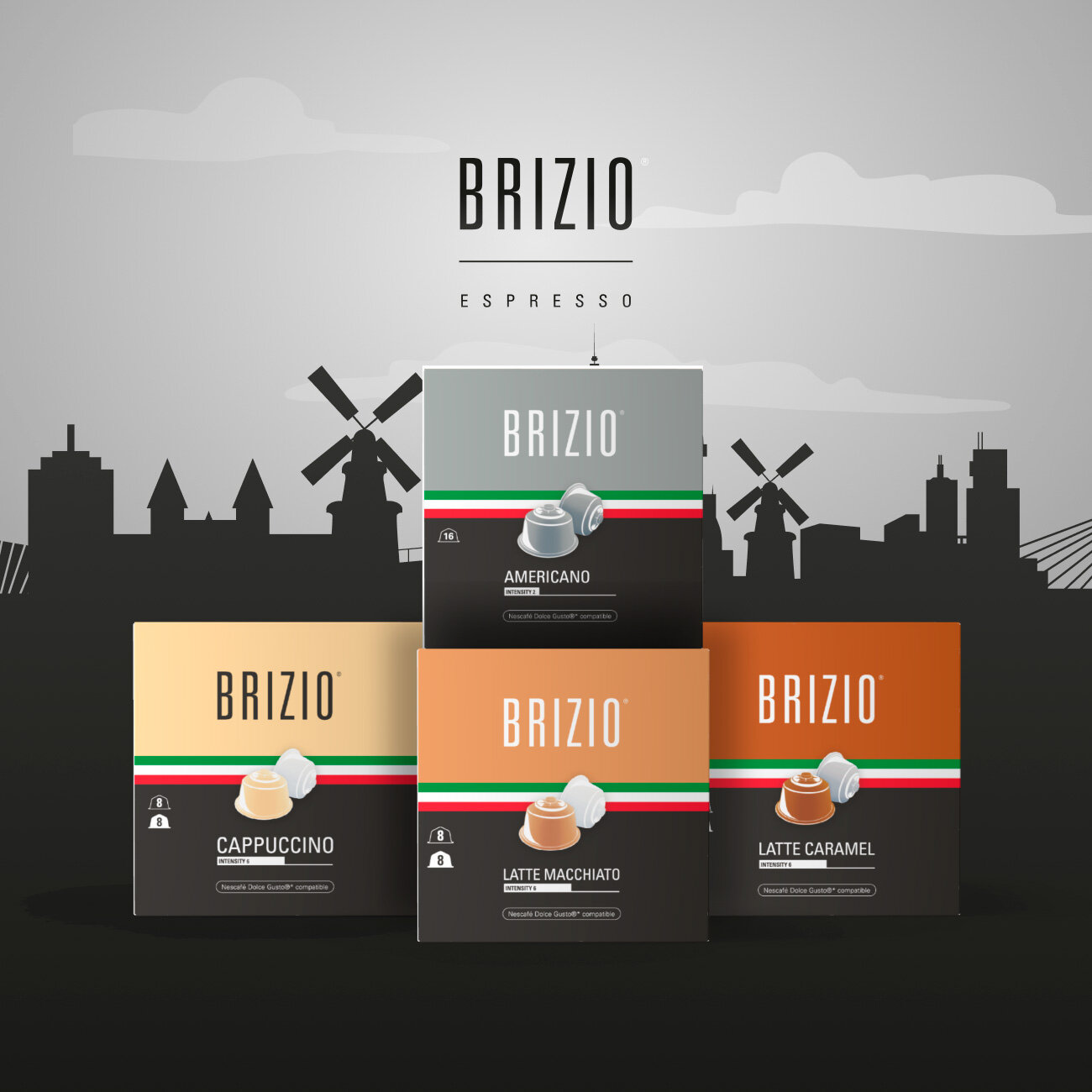 Кофе в капсулах Brizio Lungo для системы Dolce Gusto, 16 капсул . - фотография № 9