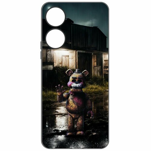 Чехол-накладка Krutoff Soft Case фнаф (FNAF) - Фредди под дождем для Honor X5 Plus черный чехол накладка krutoff soft case фнаф fnaf фредди под дождем для honor x7 черный