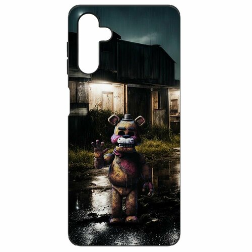 Чехол-накладка Krutoff Soft Case фнаф (FNAF) - Фредди под дождем для Samsung Galaxy A13s (A137) черный чехол накладка krutoff soft case фнаф fnaf фредди под дождем для samsung galaxy a25 5g a256 черный