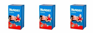 Huggies Подгузники Classic Soft Dry Дышащие 4 размер (7-18 кг), 14 шт - 3 уп