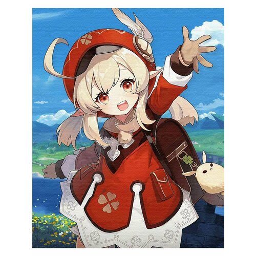 Картина готовая на холсте, 40x50, кли, c подрамником