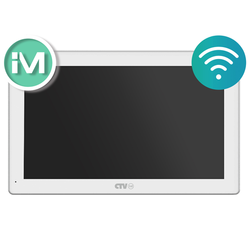 ctv im cloud 7 монитор видеодомофона с wi fi ctv im730w cloud 7 w белый CTV-iM Cloud 10 Монитор видеодомофона для квартиры и дома с Wi-Fi (Белый)