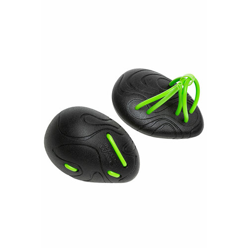 Лопатки для плавания MAD WAVE Egg Trainer, black/green