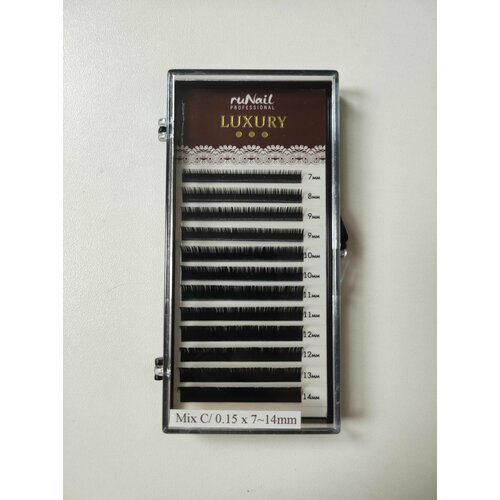 Ресницы для наращивания Luxury Mix C/0.15 x 7-14mm luxury lashes ресницы для наращивания mix d 0 12 5 12 мм