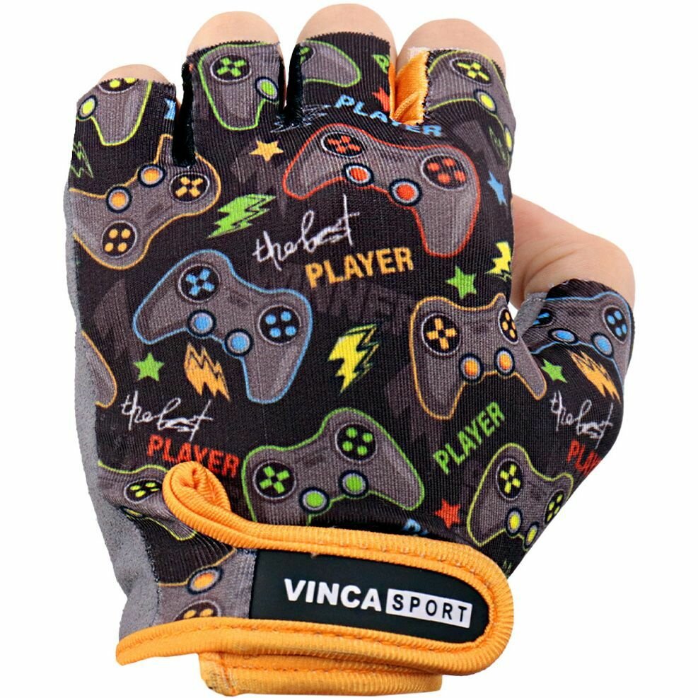 фото VG 987 Player (4). Перчатки велосипедные детские, Player, черные, размер 4XS