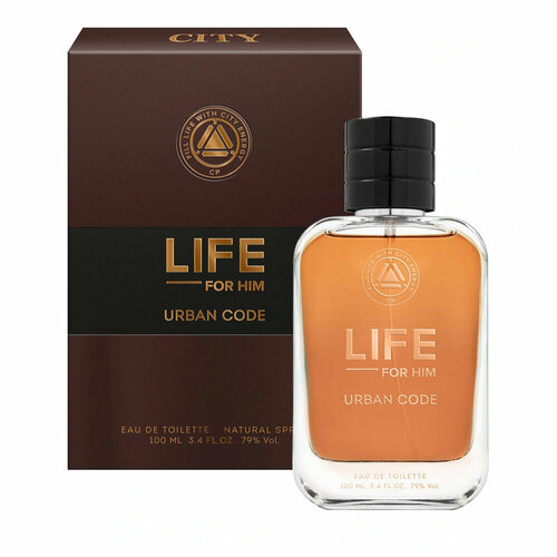 CITY Parfum City Life Urban Code туалетная вода 100 мл для мужчин туалетная вода мужская city life urban code 100 мл