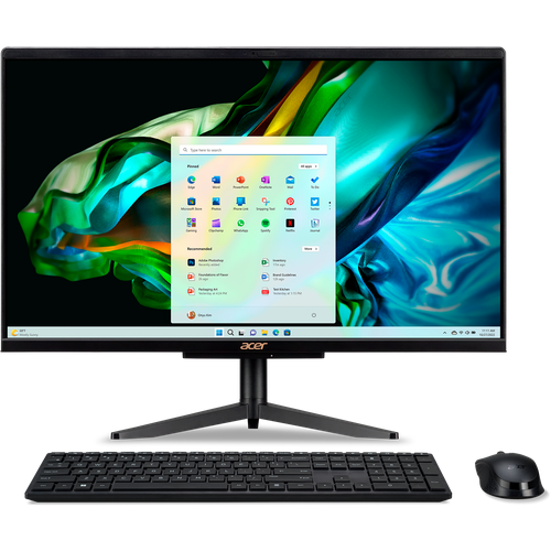 Моноблок Acer Aspire C24-1610 23.8 FHD /Intel N100/8GB/256GB SSD/UHD Graphics/Win 11 Home/черный (DQ. BLACD.002)